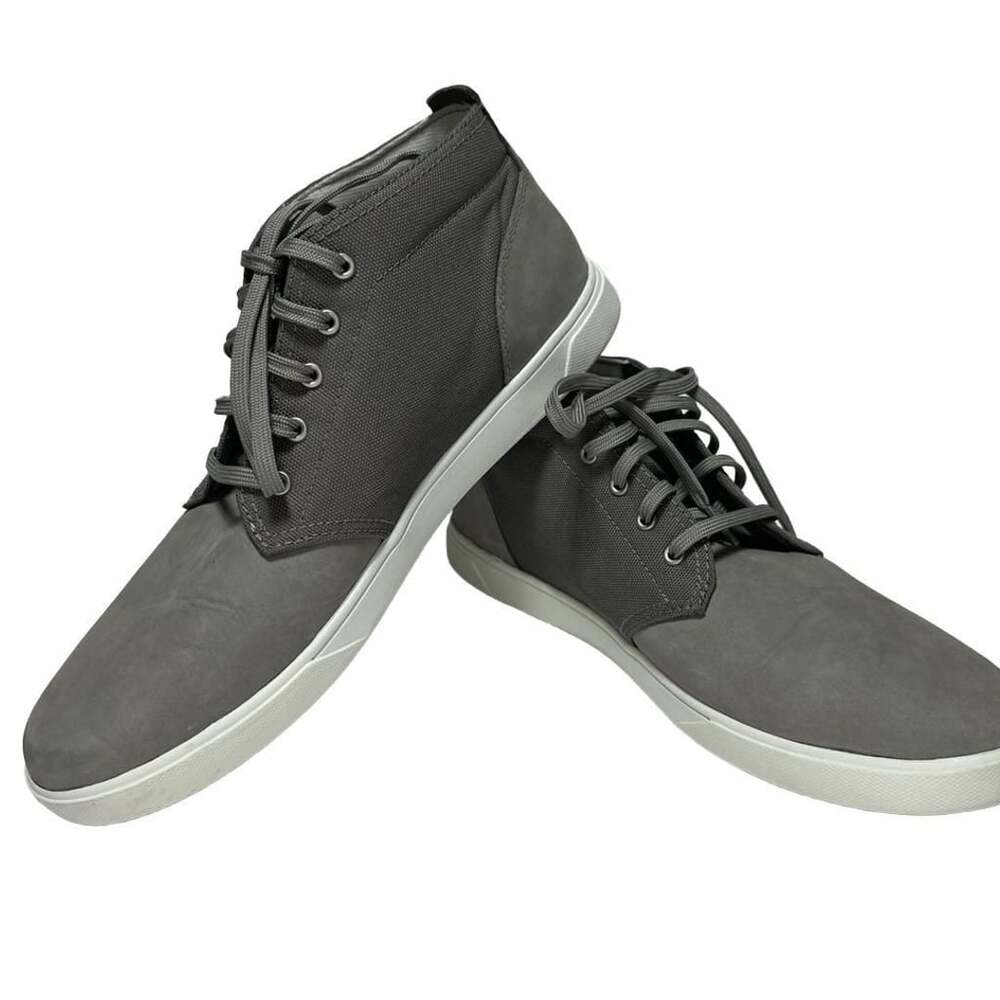 Timberland Men's Davis Square Medium Grey Chukka Sneaker Boots